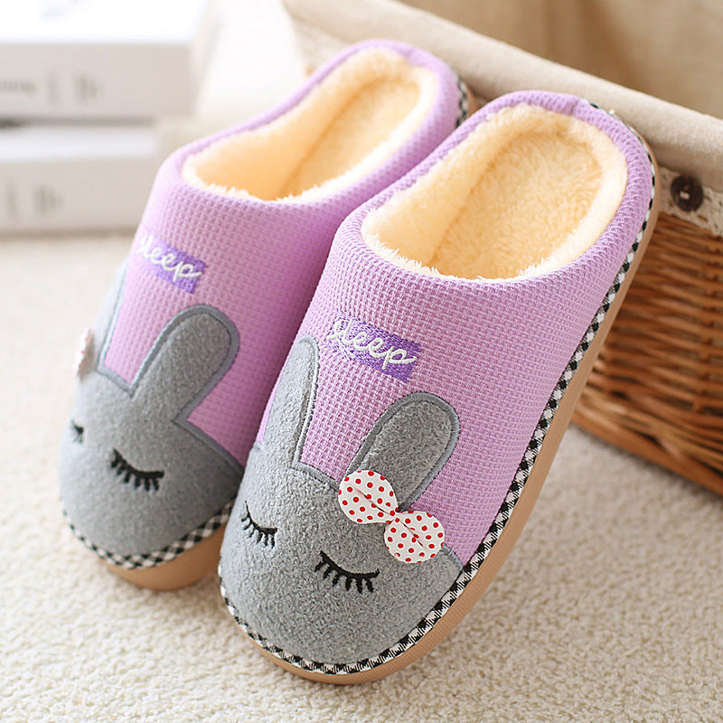 Deerskin Flannel Sole Home Cotton Shoes Japanese Series