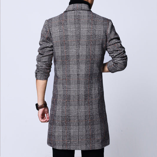 Men's Mid-length Coat Youth Plus Size Jacket