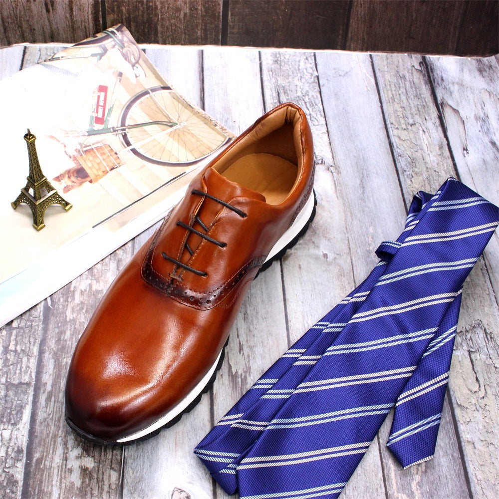 Breathable And Non Slip Leather Men Shoes