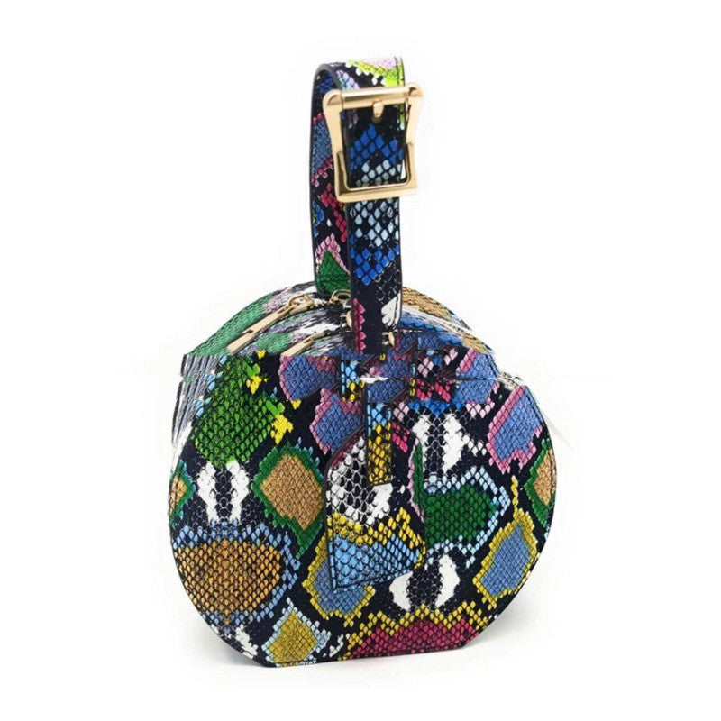 Ladies Snake Print Printed Shoulder Handbag Female Bag