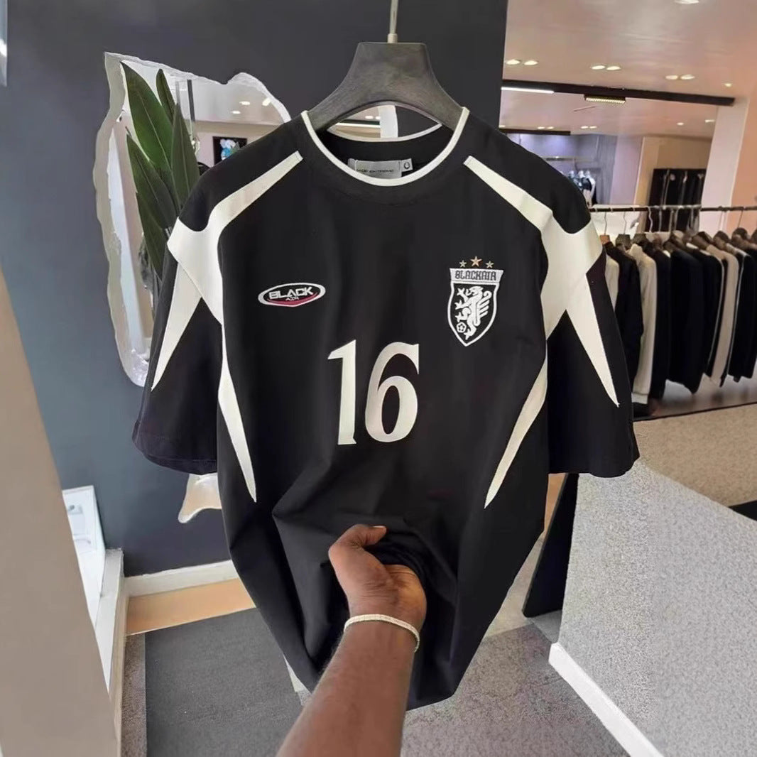 American Street Retro Minority Design Advanced Sense Soccer Uniform Short Sleeve
