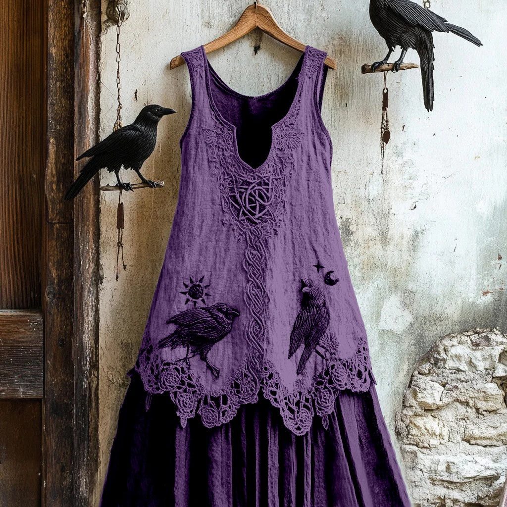 3D Printed Pattern Short-Sleeved Women's Dress