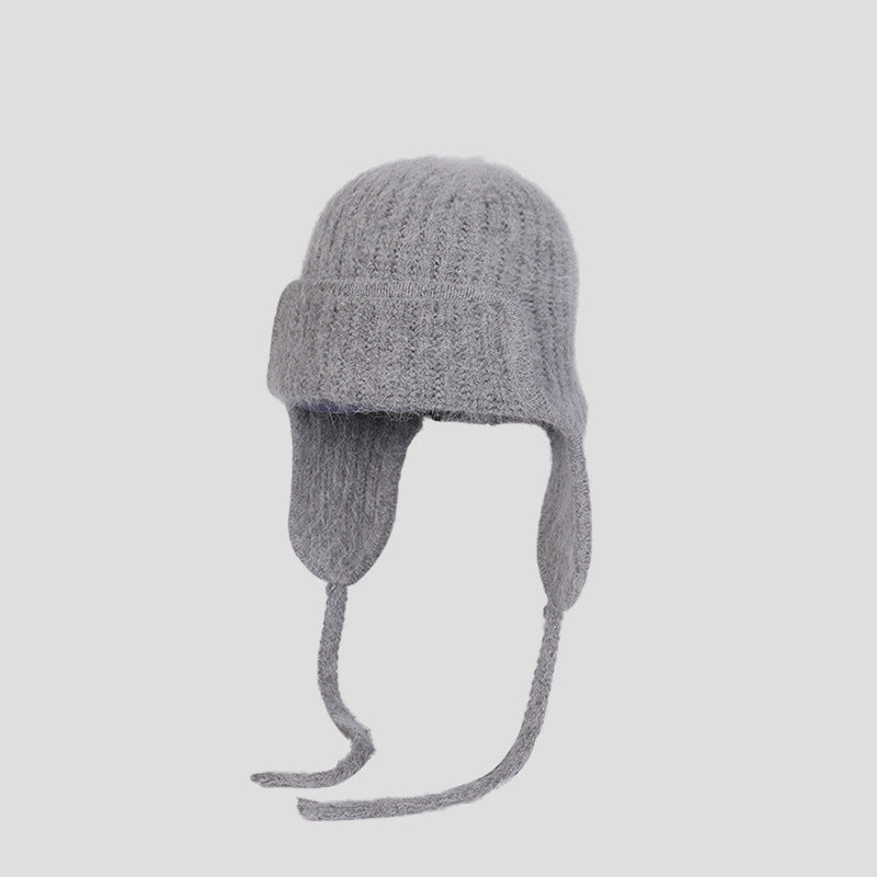 Double-layer Thickened Winter Warm Ear Protection Knitted Hat