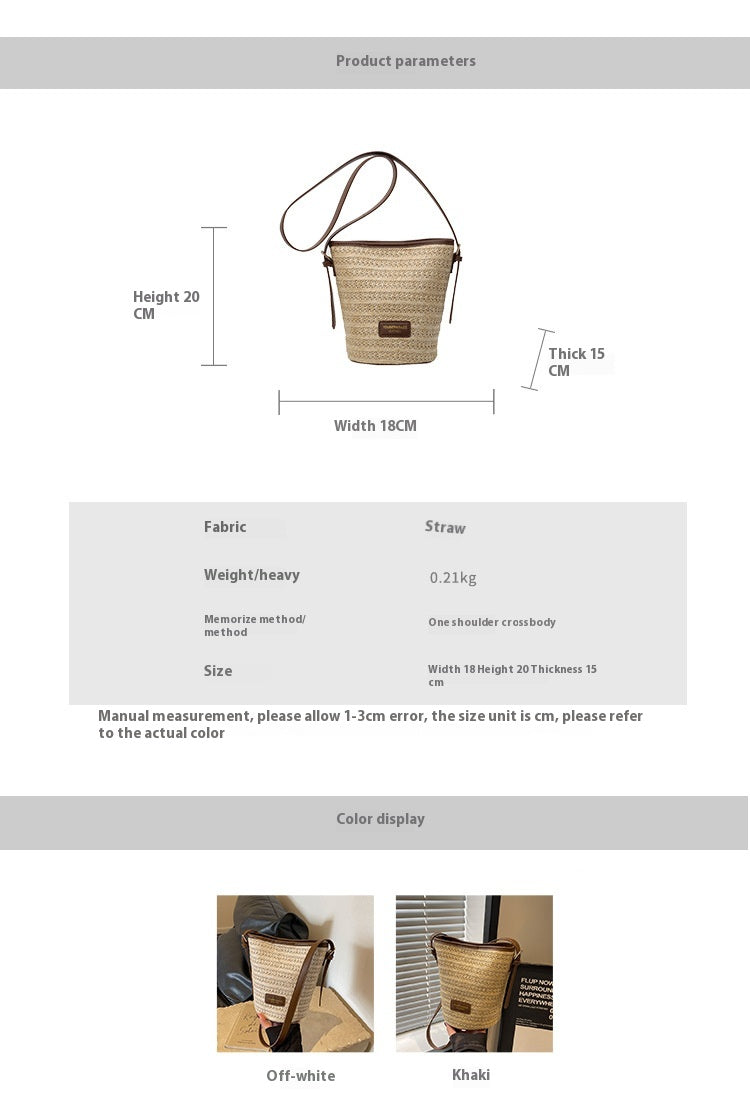 Summer Niche Women's Casual Beach Bucket Bag