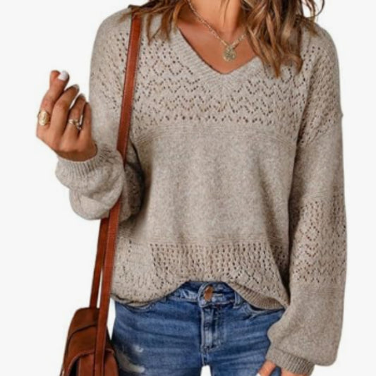 Solid Color Sweater For Women