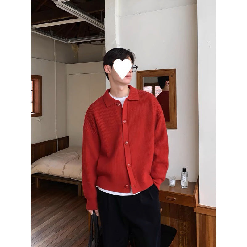 Flot Strikket Cardigan i Afslappet Unisex Stil