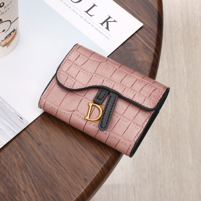 Women's Fashion D-shaped Buckle Zero Wallet