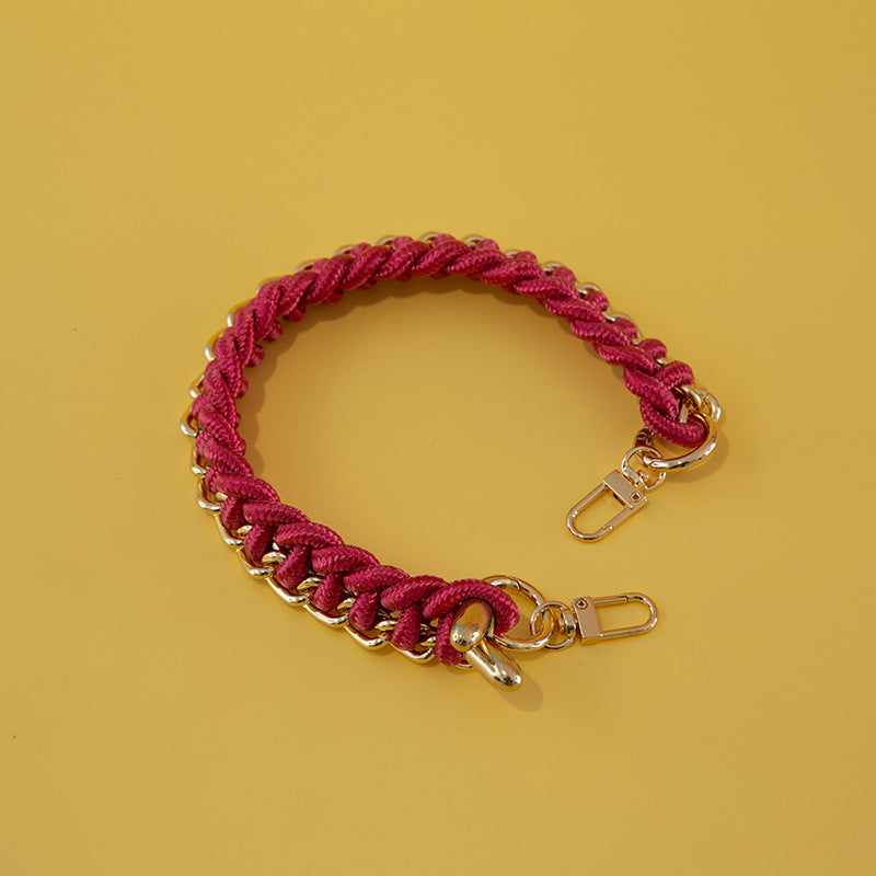 Women's Bag Woven Bag With 40cm Short With Buckle Can Be Mobile Phone Charm