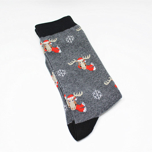 Pu Cotton European And American Style Mid-calf Length Men's Socks Personality