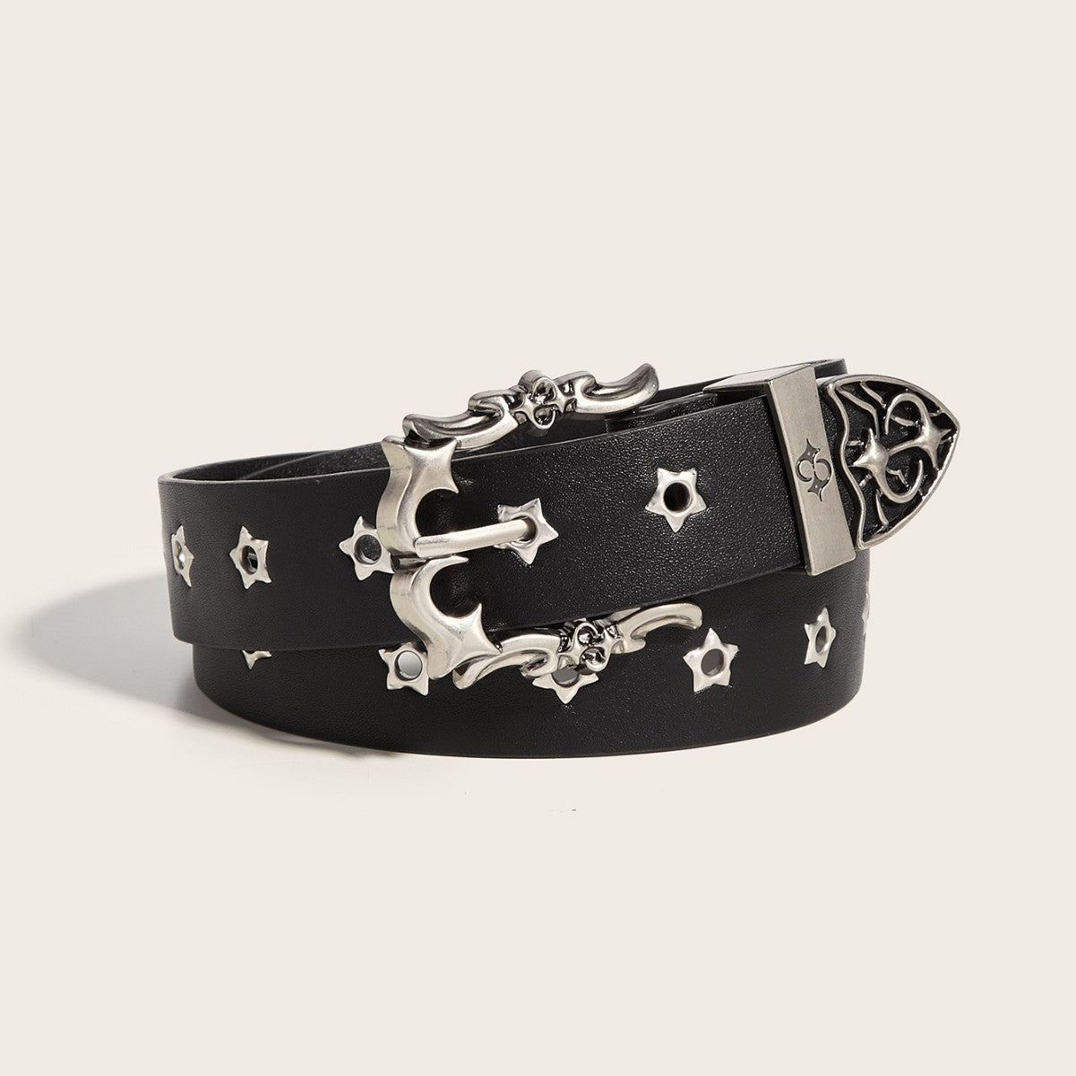 Fashion Personality Rivet Youth Belt Punk Pin Buckle Casual Belt