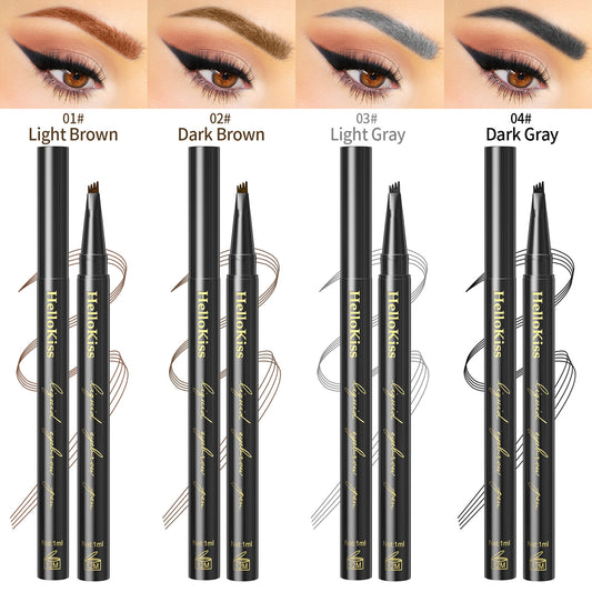 Hellokiss Four-fork Water Waterproof Wild Ultra-fine Eyebrow Pencil Eyebrow Pencil