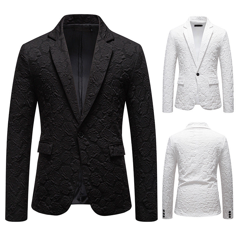 Business Slim-fit Rose Groom Groomsman Suit Top