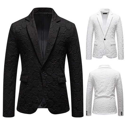Business Slim-fit Rose Groom Groomsman Suit Top