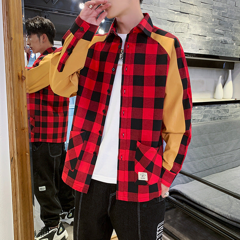 Men's New Fashion Plaid Shirt For Autumn And Winter