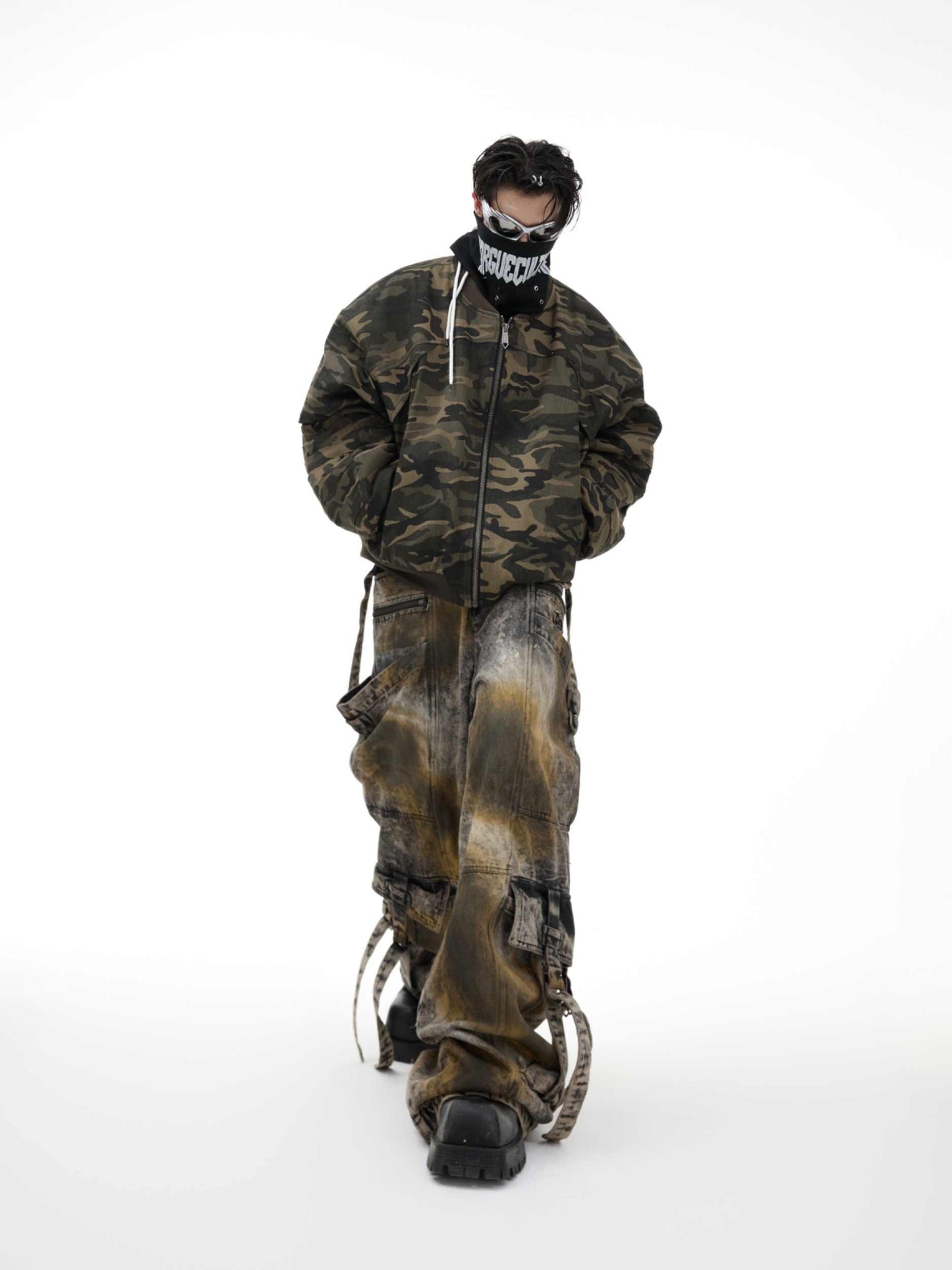 Niche Retro Street Camouflage Baseball Uniform