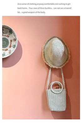 Women's Straw Hat Woven Raw Edge Shade Fisherman Tide All-match