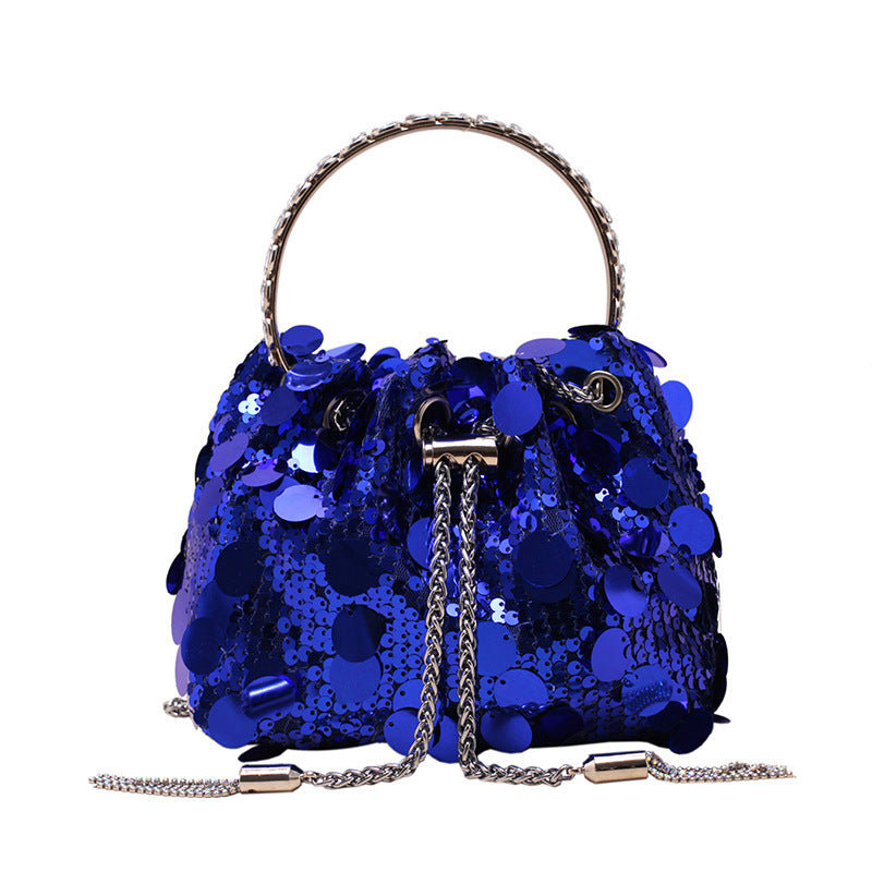 High-grade Metal Tassel Sequins Dinner Bag