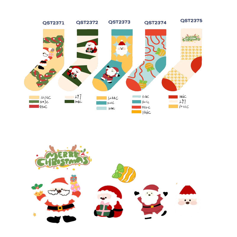 Men's And Women's Mid-calf Christmas Stockings