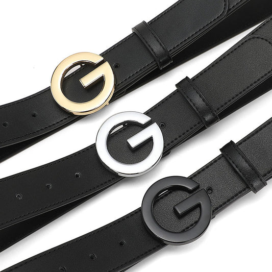 Ladies Belt Simple And Versatile Fashion Leather