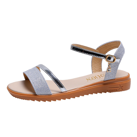 New One Word Strap Soft Sole Fairy Style Sandals