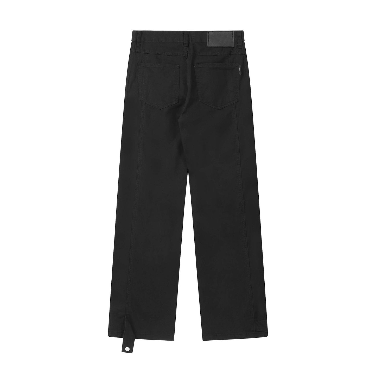 Vintage Alphabet Embroidered Jeans Men's And Women's Loose Wide Leg Casual Straight Leg Pants