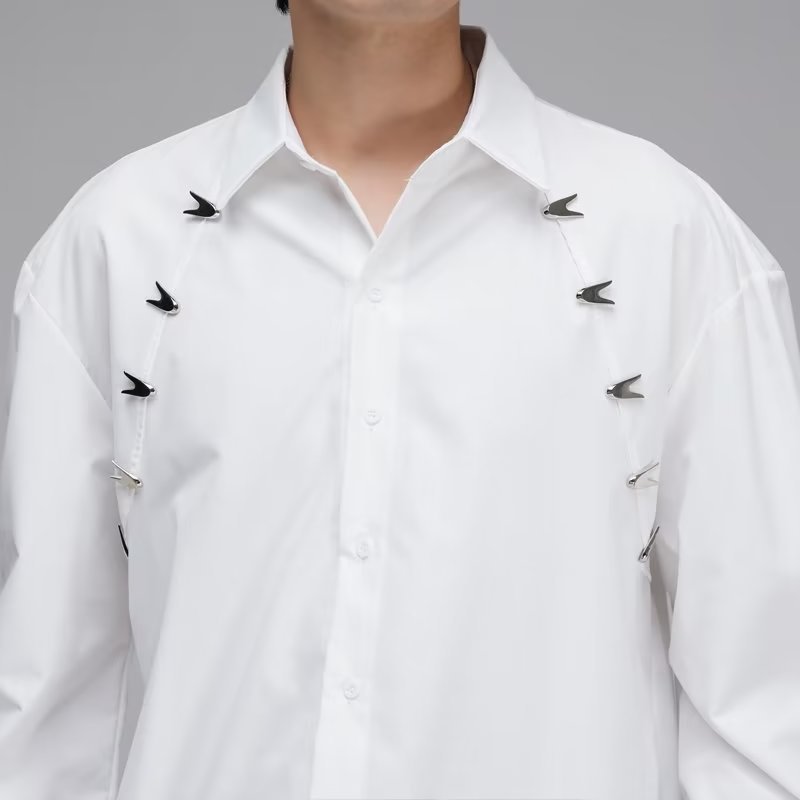 YouthfulShirt Trendy Solid-color Japanese-style Shirt For Men
