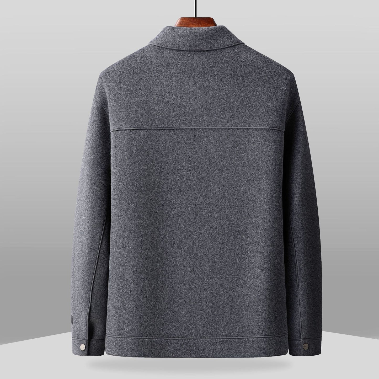 Men's Double-faced Wool Lapel Jacket