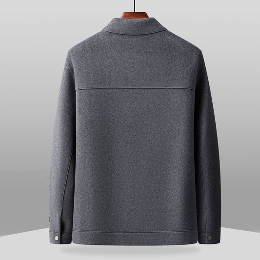 Men's Double-faced Wool Lapel Jacket