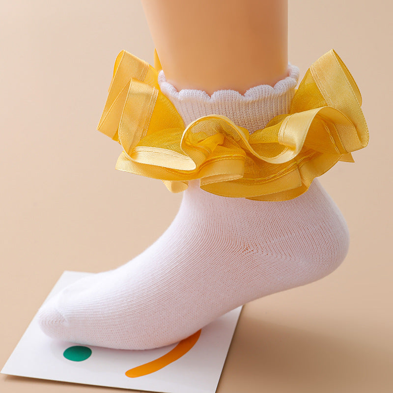 Home Fashion Simple Children's Lace Socks