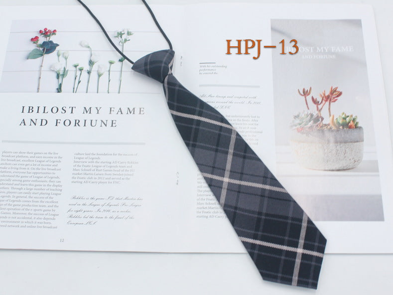 Japanese College Jk Plaid Tie Free Style