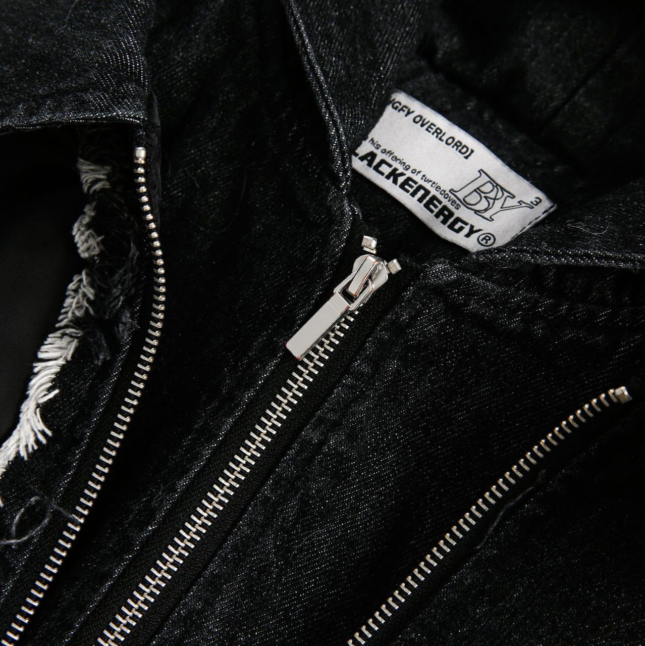 American Retro Washing Heavy Industry Stitching Hooded Jacket Jacket