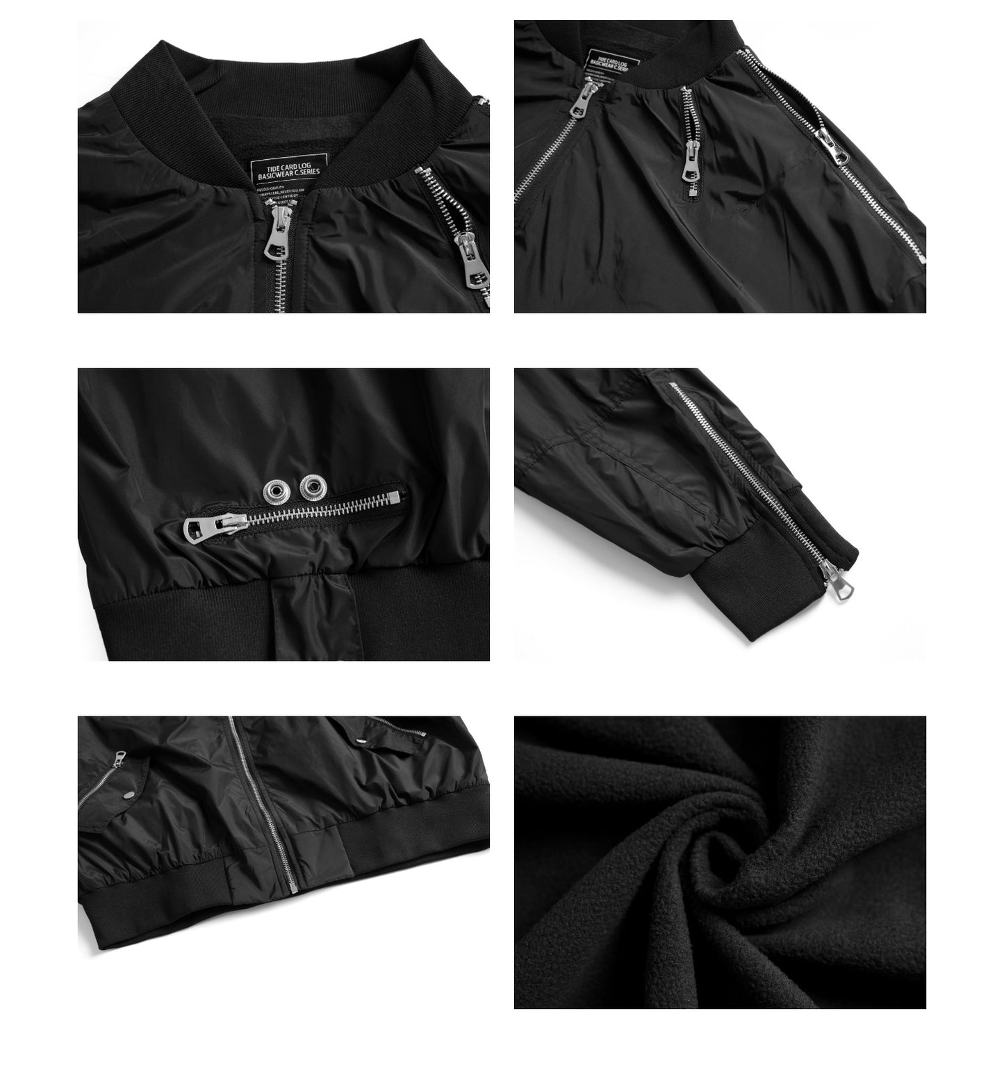Multi-zipper Couple Workwear Jacket