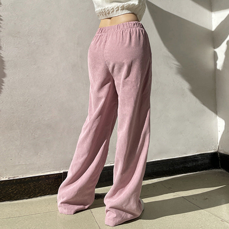 New Corduroy Straight-leg Trousers