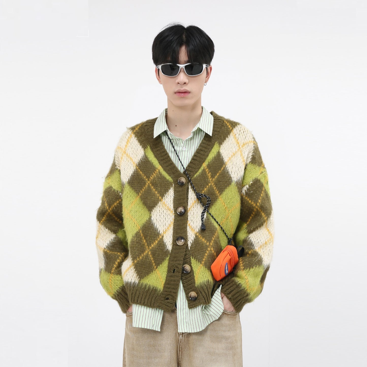 Autumn And Winter New Men's Long-sleeved Coat Cardigan Sweater