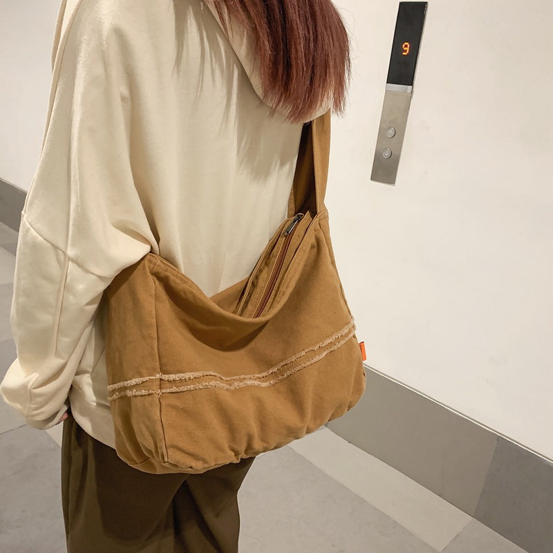 Couple Canvas Large Capacity Messenger Bag