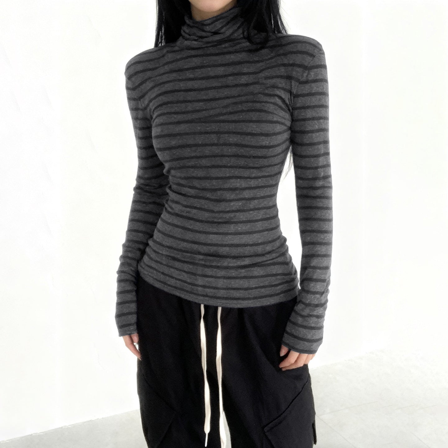 Stylish Minimalist Slim Fit Womens Long Sleeve Top
