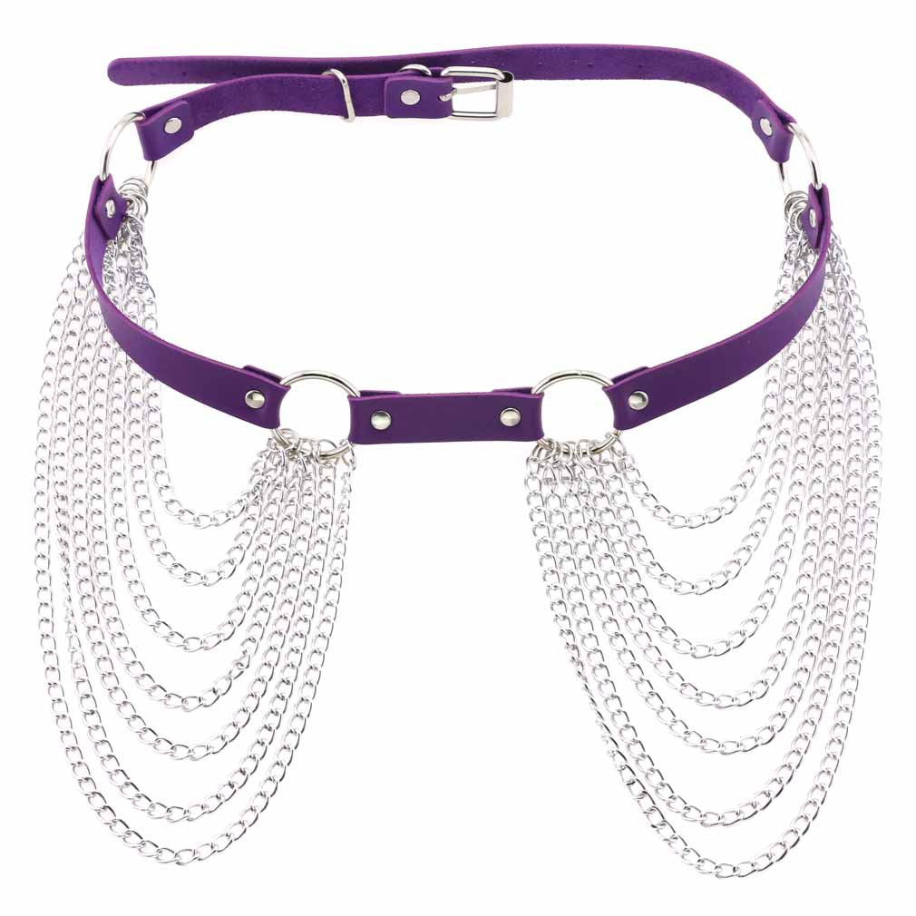 Chain tassel belt