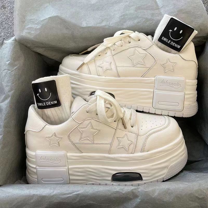 Women's Platform High-rise Lace-up Sneakers