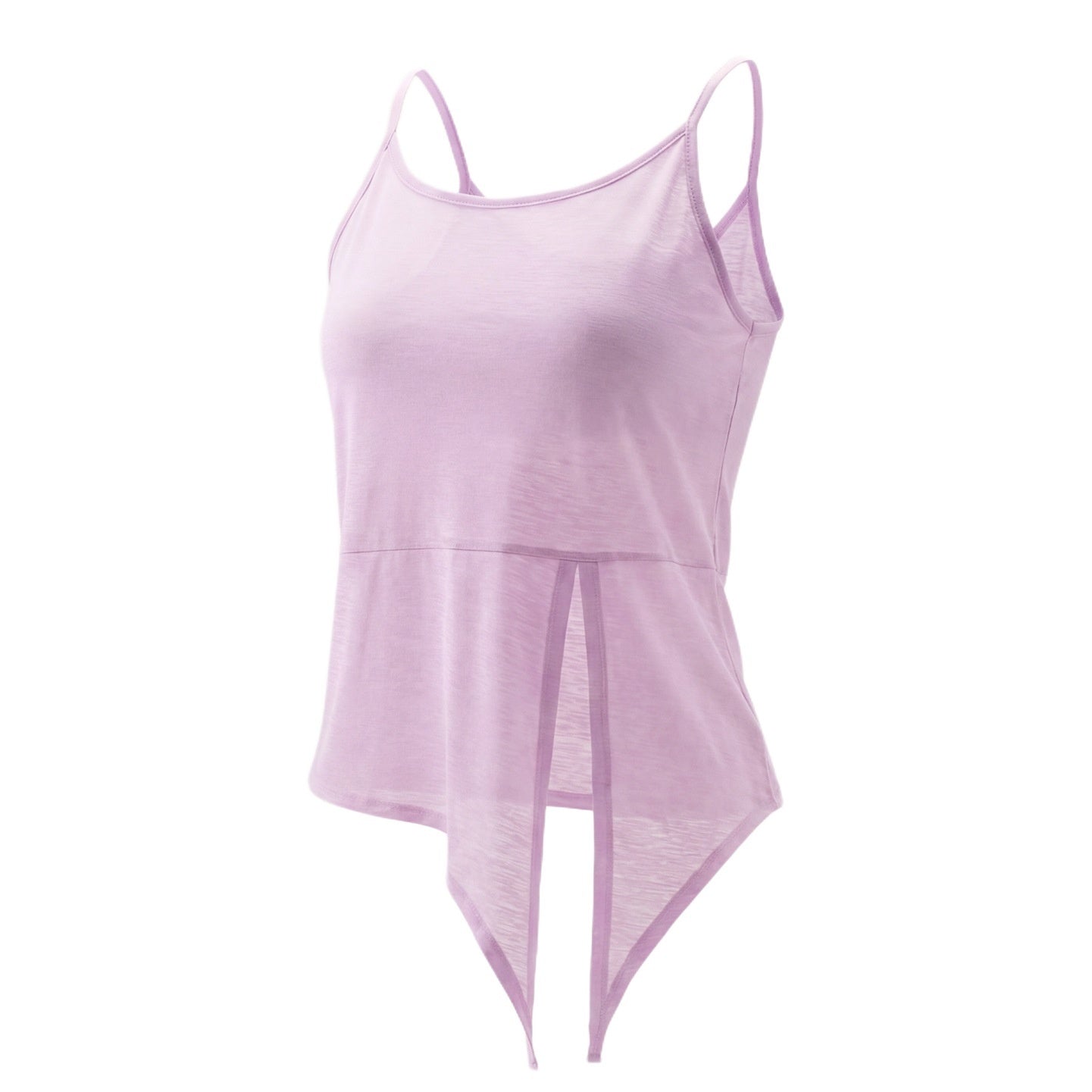 Yoga Sweat-Absorbing Breathable Sleeveless Slit Sports Camisole