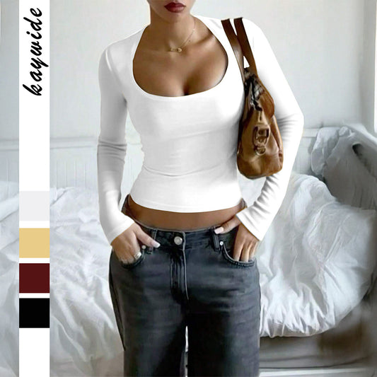 Women's Long-sleeved Slim Vest T-shirt