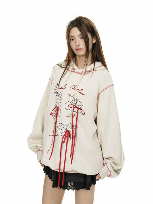 Kvinders Sweater Med Sløjfe Designfrakke
