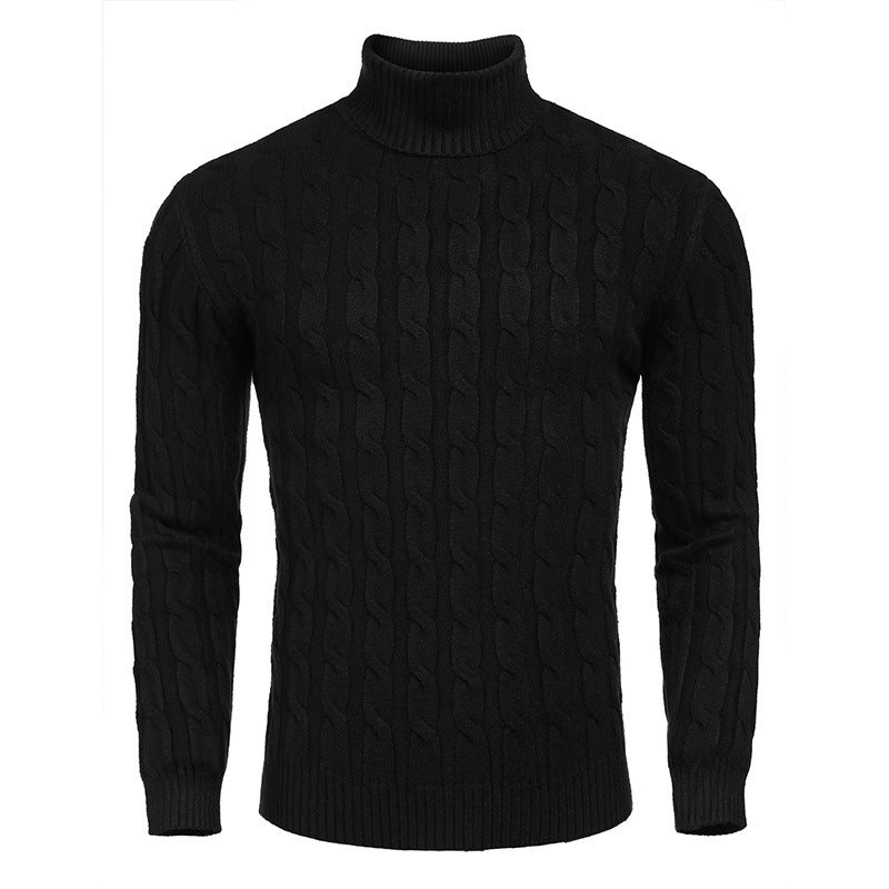 Men's Sweater Long-sleeved Knitted Turtleneck Bottoming Shirt