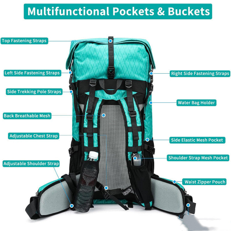 Lightweight Large Capacity Hiking Backpack For Mountaineering And Camping