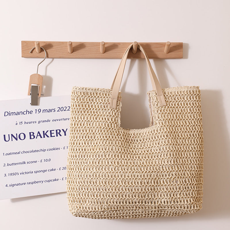 New One-shoulder Straw Simple Large Capacity Beach Bag