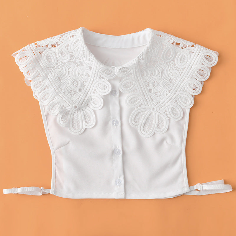 New Product Bust Collar Chiffon Inner Base Sweater
