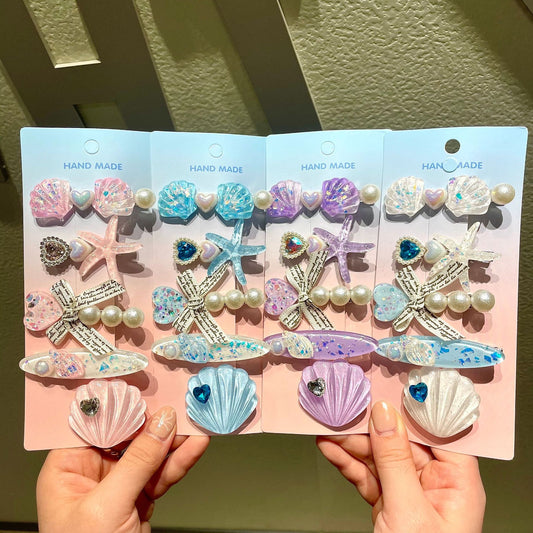 Children's Creative Starfish Shell Hairpin