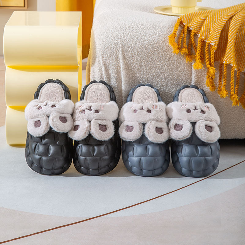 Cute Cartoon Bunny Couple Household Indoor Removable And Washable Slippers