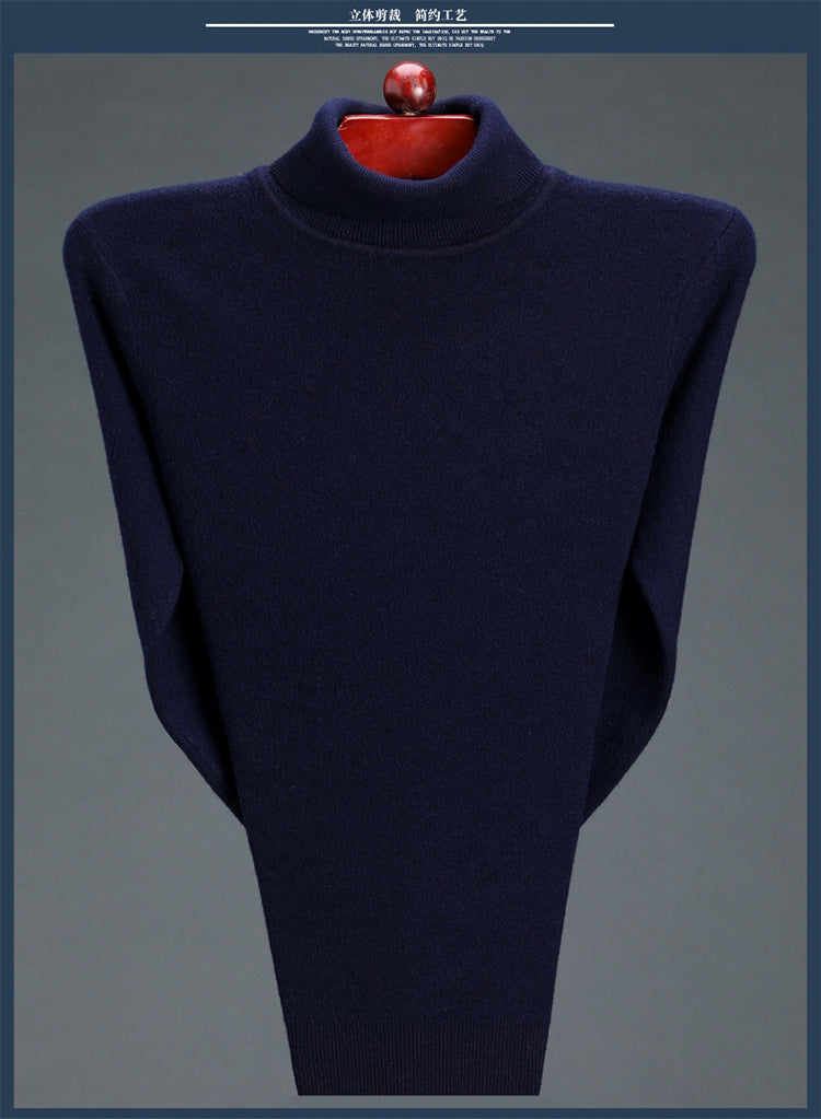 Cashmere Sweater High Neck Thickened Young And Middle-aged Men