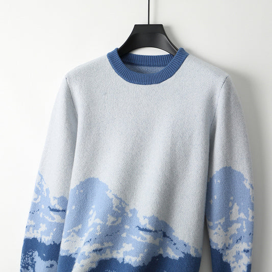 Lazy Casual Sweater Men's Top Loose Knitwear