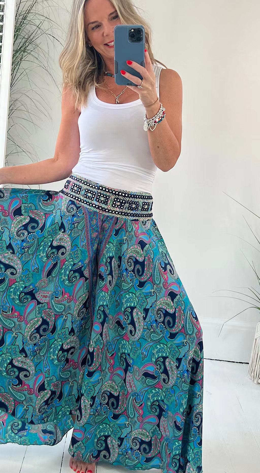 Loose Big Hem Leisure Holiday Skirt For Women